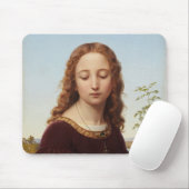 Portrait Young Woman Ernst Deger Gemälde Canv Mousepad (Mit Mouse)