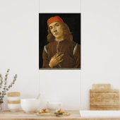 Portrait Youth - Sandro Botticelli Kunstgewerbe Poster (Küche)