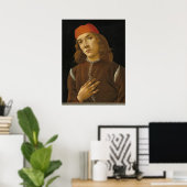 Portrait Youth - Sandro Botticelli Kunstgewerbe Poster (Heimbüro)