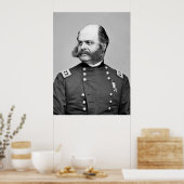 Portrait Ziviler Kriegsherr Ambrose E. Burnside Poster (Küche)