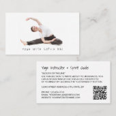 Portrait zur meditativen Haltung, Yoga Instructor Visitenkarte (Vorne/Hinten)