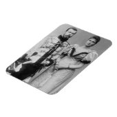 Portraitfoto von Zar Nikolaus II (1868-1918) Magnet (Linke Seite)