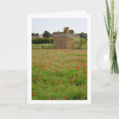 Portraitkarte des Mohns Karte (Vorderseite)