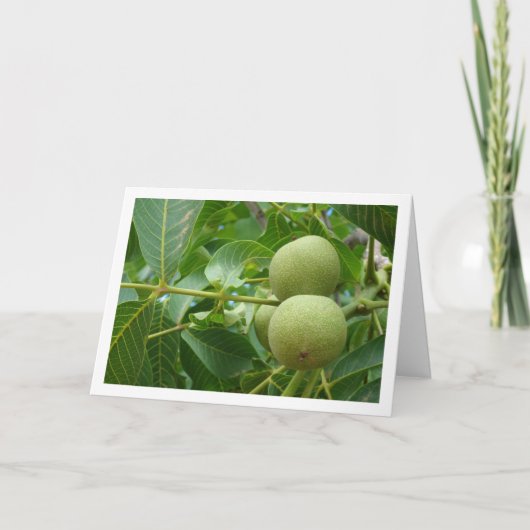 Portraitkarte Walnut Tree Karte (Vorderseite)