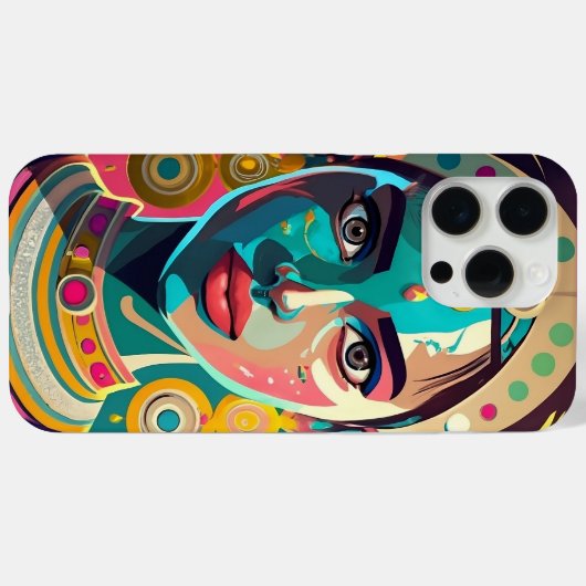 Portraitmädchen Case-Mate iPhone Hülle (Rückseite (Horizontal))