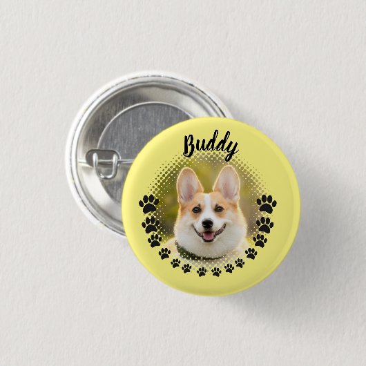 Portraitname für benutzerdefinierte Frame-Hunde Button (Vorne & Hinten)