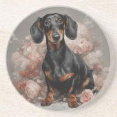 Portraits der Blume Hunde 2 Getränkeuntersetzer (Vorne)