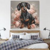 Portraits der Blume Hunde 2 Leinwanddruck (Insitu (Schlafzimmer))