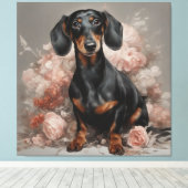 Portraits der Blume Hunde 2 Leinwanddruck (Insitu (Holzboden))