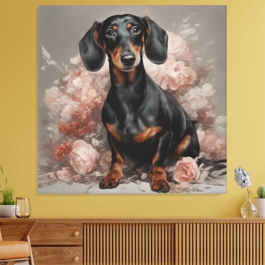 Portraits der Blume Hunde 2 Leinwanddruck (Insitu (Wohnzimmer))