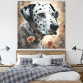Portraits der Blume Hunde 3 Leinwanddruck (Insitu (Schlafzimmer))