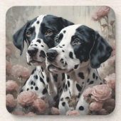 Portraits der Blume Hunde 4 Getränkeuntersetzer (Vorderseite)