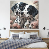 Portraits der Blume Hunde 4 Leinwanddruck (Insitu (Schlafzimmer))