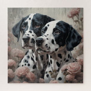 Portraits der Blume Hunde 4 Puzzle