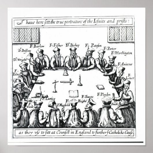 Portraits der Jesuiten und Priester Poster (Vorne)