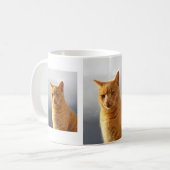 Portraits der Katze Merlin Kaffeetasse (Vorderseite Links)