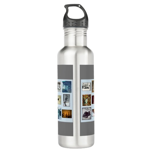 Portraits Edelstahlflasche (Rückseite)