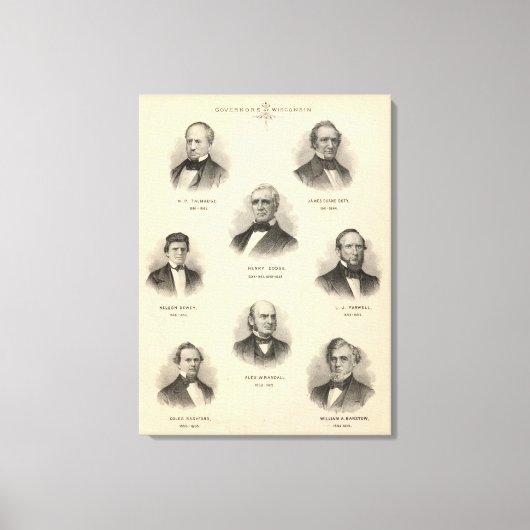 Portraits Governors of Wisconsin NP Talmadge Leinwanddruck (Vorderseite)