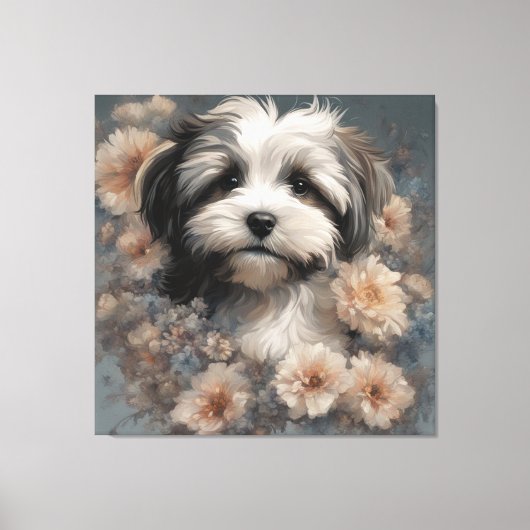 Portraits von Blume Hunde 6 Leinwanddruck (Vorderseite)