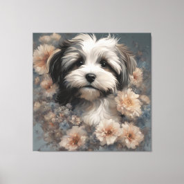 Portraits von Blume Hunde 6 Leinwanddruck