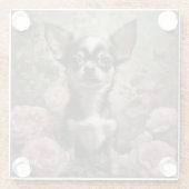 Portraits von Blume Hunde 9 Glasuntersetzer (Rückseite)