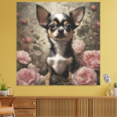 Portraits von Blume Hunde 9 Leinwanddruck (Insitu (Wohnzimmer))