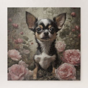 Portraits von Blume Hunde 9 Puzzle