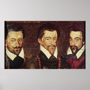 Portraits von drei Herzögen der Weisheit Poster