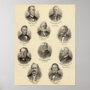 Portraits von George Gale, Alfred Brunson Poster