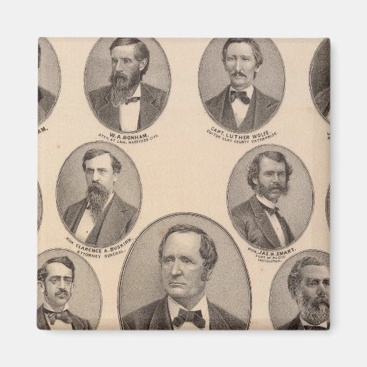 Portraits von Hon Thomas A Hendricks Magnet (Vorne)