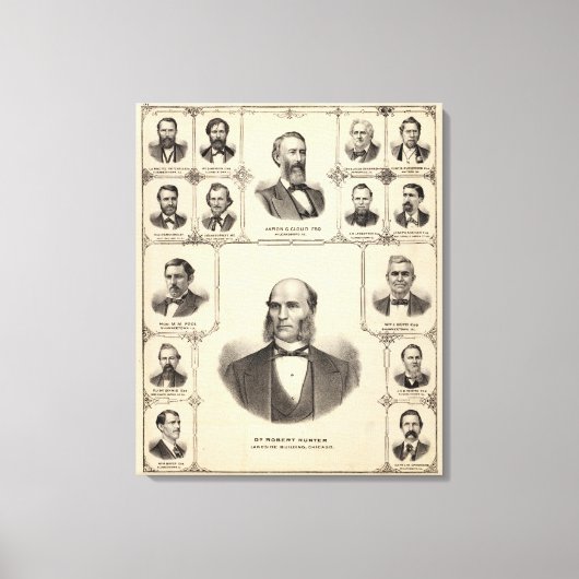 Portraits von Robert Hunter, Aaron G Cloud Leinwanddruck (Vorderseite)