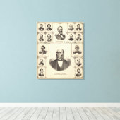 Portraits von Robert Hunter, Aaron G Cloud Leinwanddruck (Insitu (Holzboden))