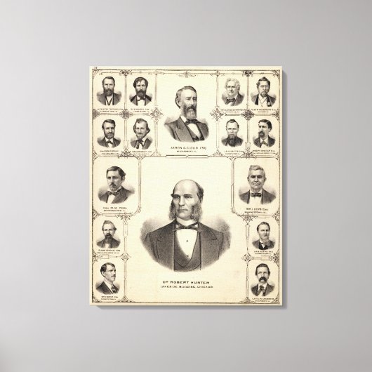 Portraits von Robert Hunter, Aaron G Cloud Leinwanddruck (Vorderseite)