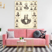 Portraits von Robert Hunter, Aaron G Cloud Leinwanddruck (Insitu (Wohnzimmer))