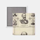 Portraits von Robert Hunter, Aaron G Cloud Magnet (Vorderseite/Rückseite)