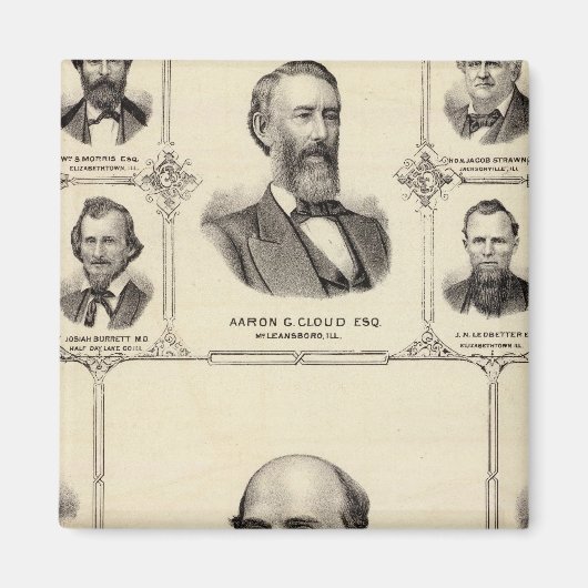 Portraits von Robert Hunter, Aaron G Cloud Magnet (Vorne)