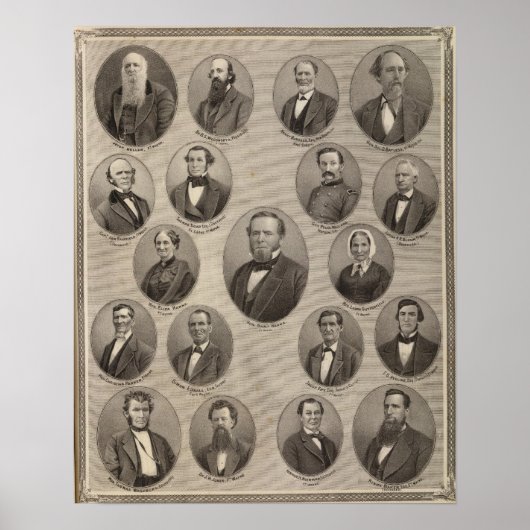 Portraits von Saml Hanna, Peter Heller Poster (Vorne)