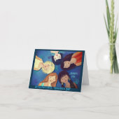 Portraits zum Internationalen Frauentag Feiertagskarte (Vorderseite)