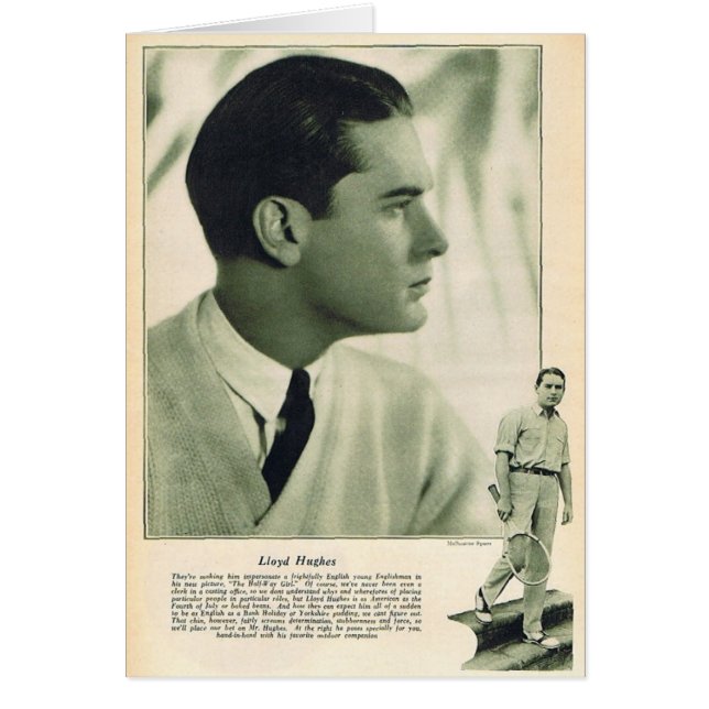 Porträt 1925 Lloyd Hughes durch Melbourne Spurr (Vorne)