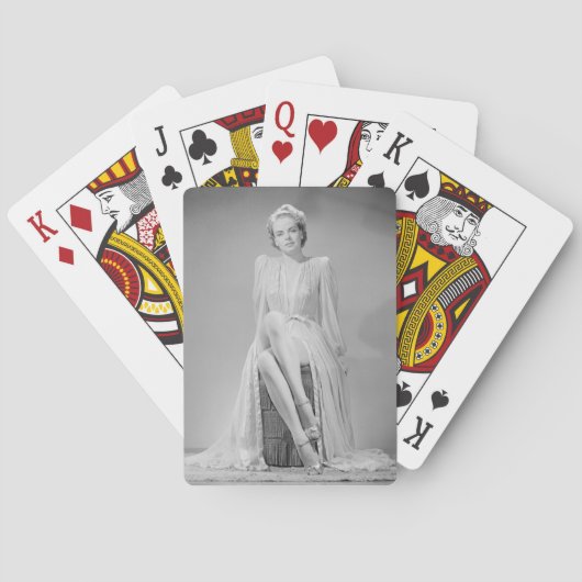 Porträt 2 spielkarten (Rückseite)