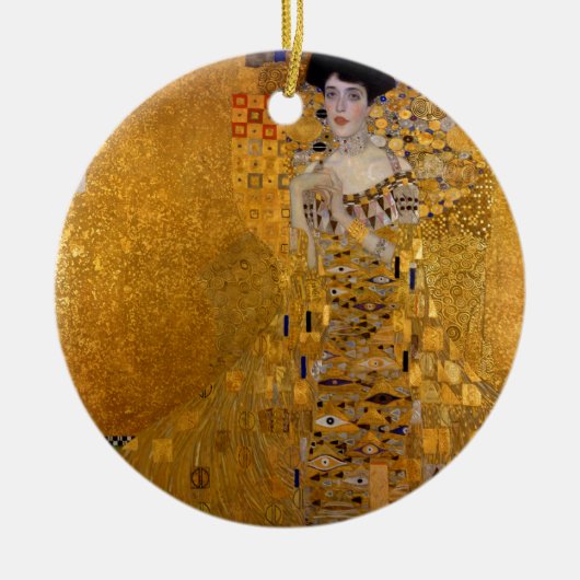 Porträt Adele Bloch-Bauers durch Gustav Klimt 1907 Keramikornament (Vorne)