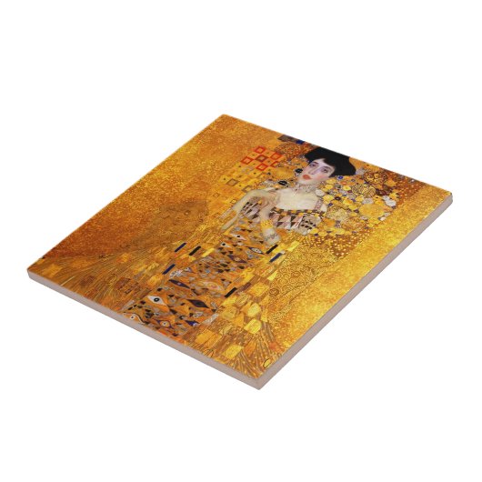 Porträt Adele Bloch-Bauers durch Gustav Klimt Fliese (Seite)