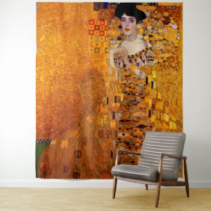Porträt Adele Bloch-Bauers durch Gustav Klimt Wandteppich