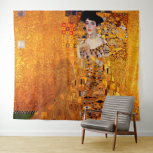 Porträt Adele Bloch-Bauers durch Gustav Klimt Wandteppich