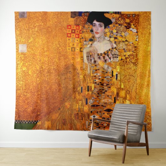 Porträt Adele Bloch-Bauers durch Gustav Klimt Wandteppich (Beispiel (Horizontal))