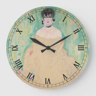 Porträt Amalie Zuckerkandl von Gustav Klimt Große Wanduhr