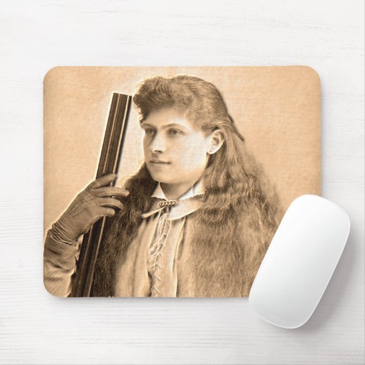 Porträt Annie Oakley Mousepad (Mit Mouse)