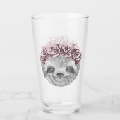 Porträt Blumenhauptdes Kranzes der Trägheits-| Glas (Rückseite)