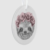 Porträt Blumenhauptdes Kranzes der Trägheits-| Ornament (Vorderseite)