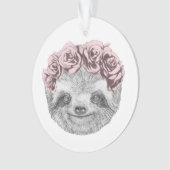 Porträt Blumenhauptdes Kranzes der Trägheits-| Ornament (Vorderseite)